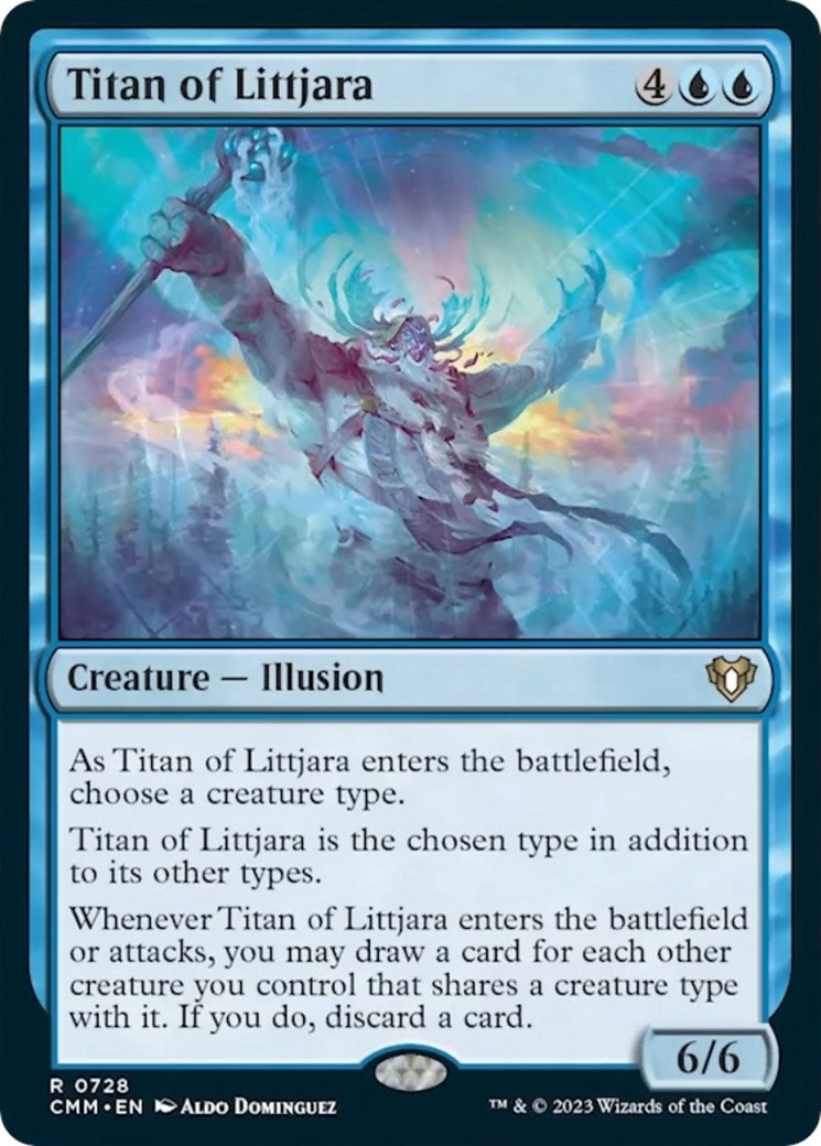 Titan of Littjara (728) [CMM] - MTG Single