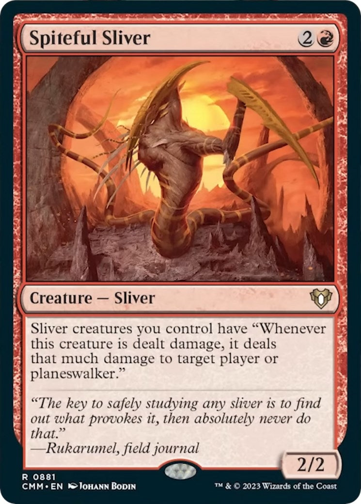 Spiteful Sliver (881) [CMM] - MTG Single