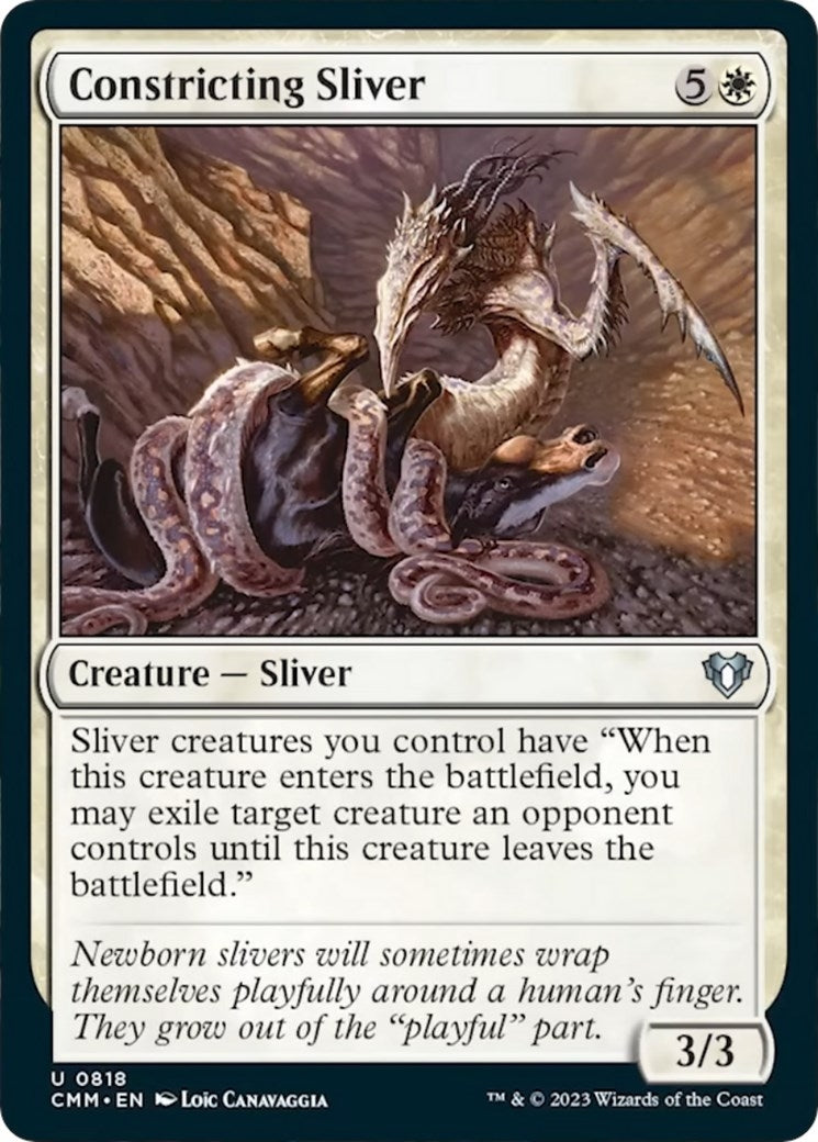 Constricting Sliver (818) [CMM] - MTG Single