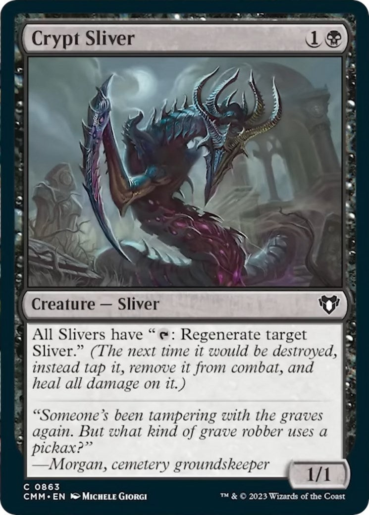 Crypt Sliver (863) [CMM] - MTG Single