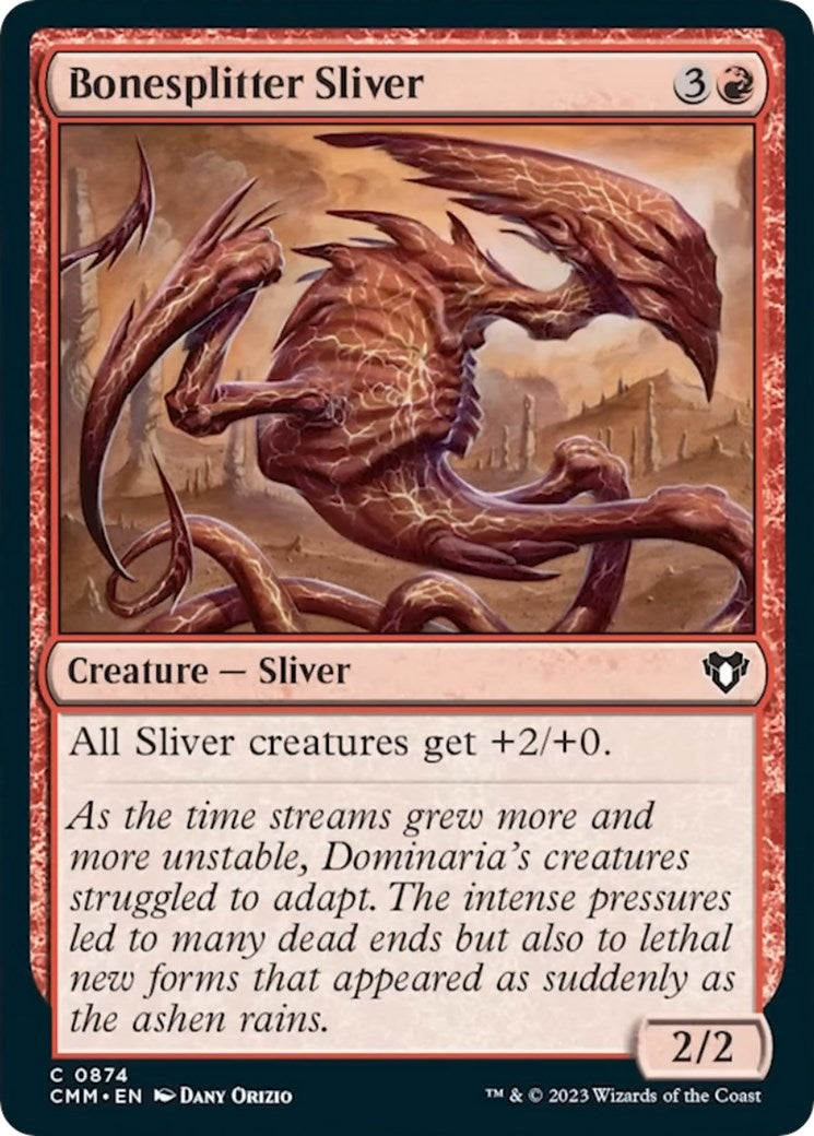 Bonesplitter Sliver (874) [CMM] - MTG Single