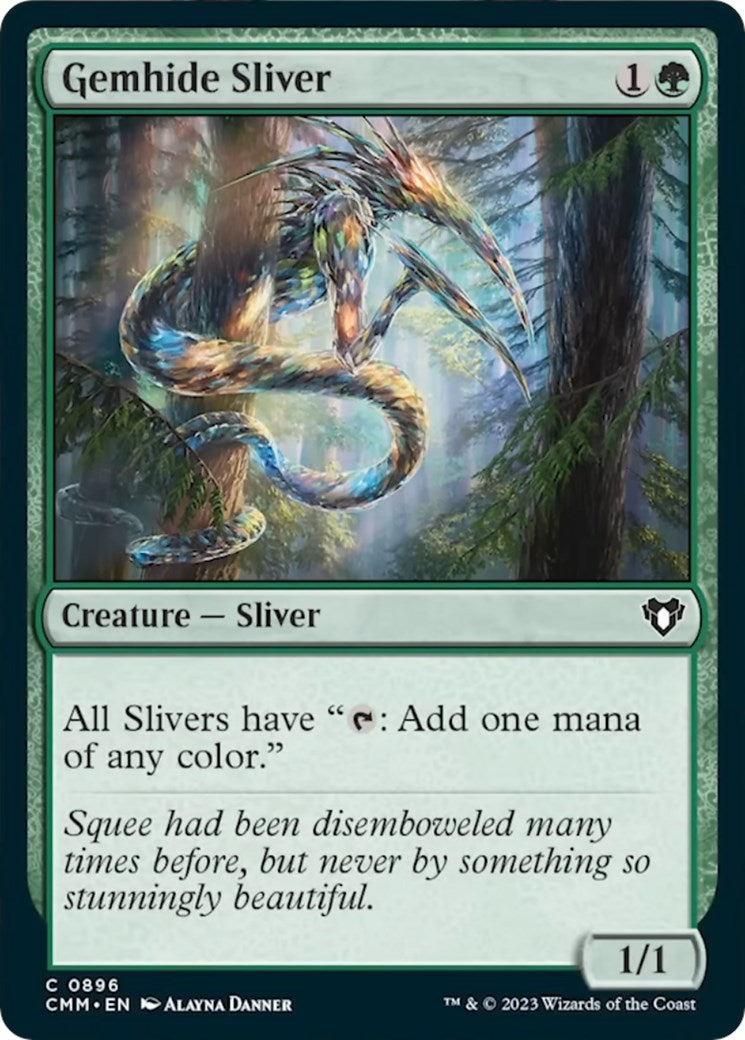 Gemhide Sliver (896) [CMM] - MTG Single