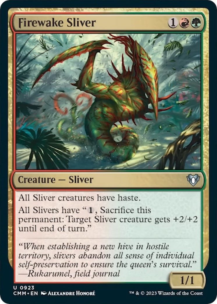 Firewake Sliver (923) [CMM] - MTG Single