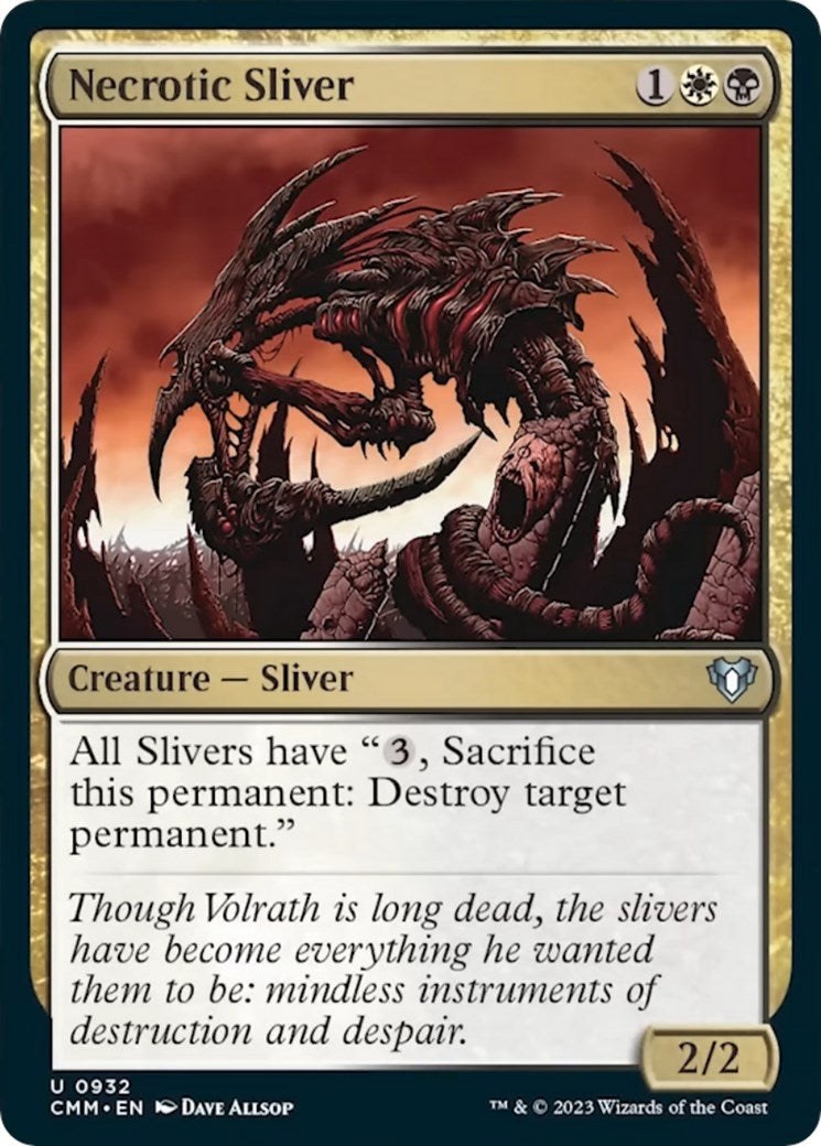 Necrotic Sliver (932) [CMM] - MTG Single