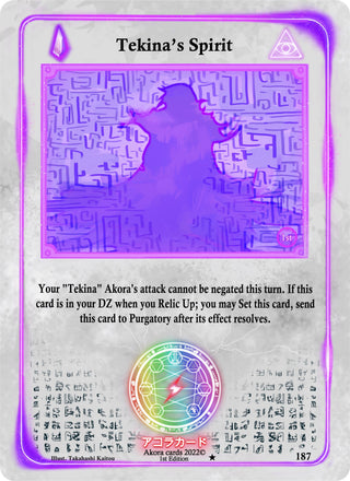 Tekina’s Spirit (187) (SW1E) - Akora TCG Single