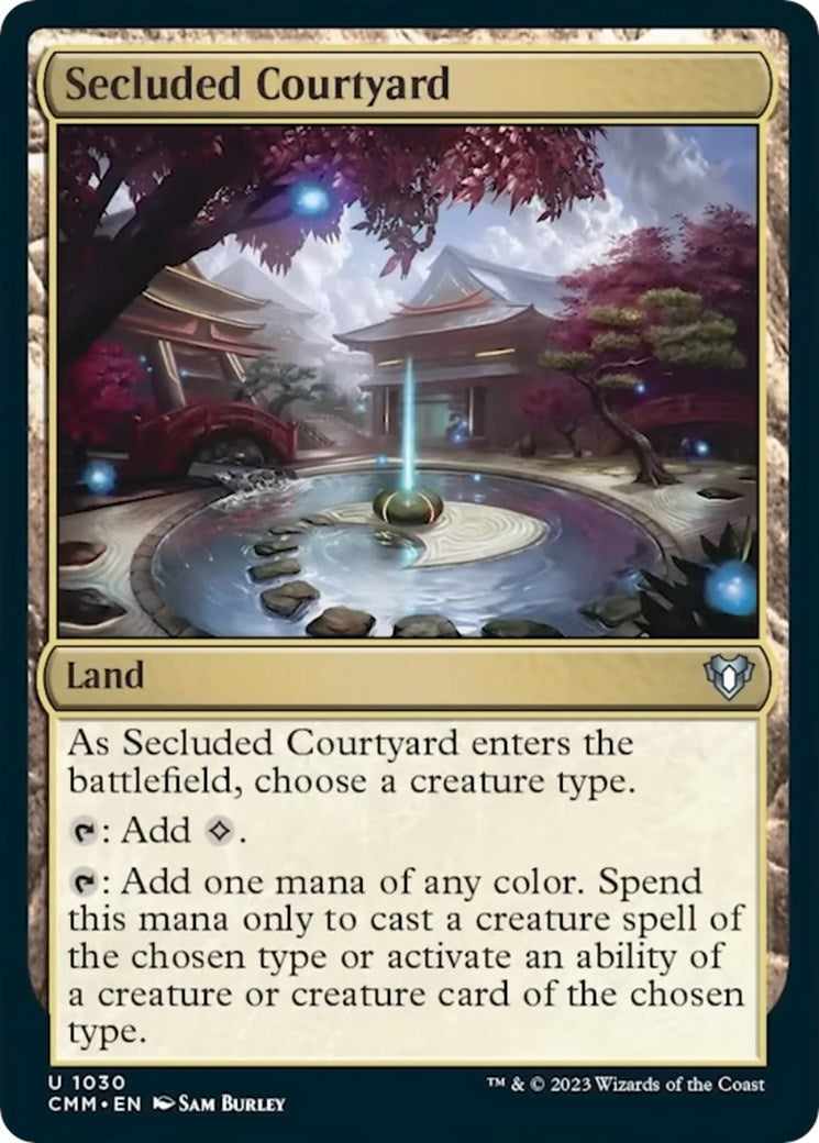 Secluded Courtyard (1030) [CMM] - MTG Single