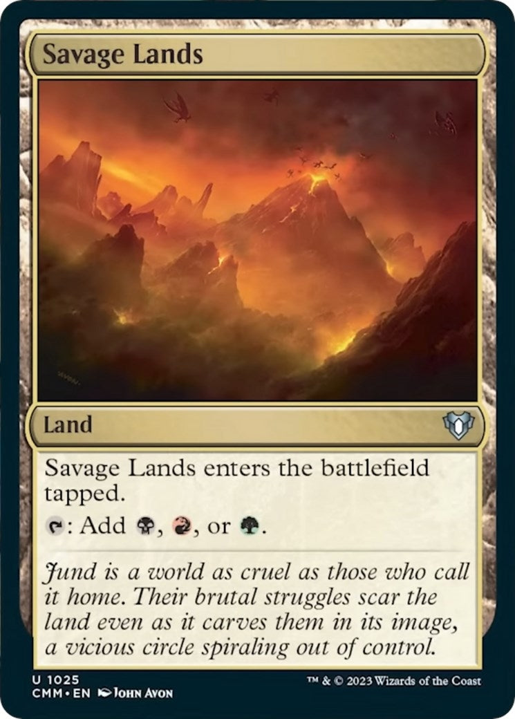 Savage Lands (1025) [CMM] - MTG Single