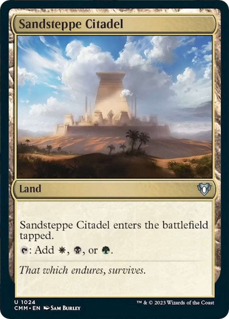 Sandsteppe Citadel (1024) [CMM] - MTG Single