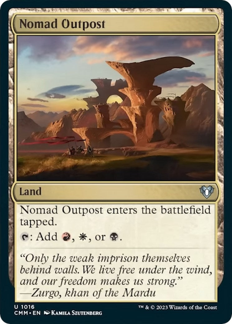 Nomad Outpost (1016) [CMM] - MTG Single