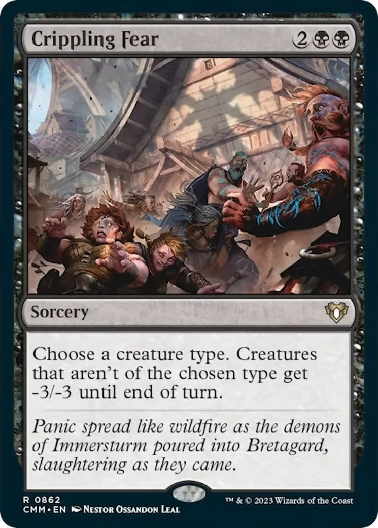 Crippling Fear (862) [CMM] - MTG Single