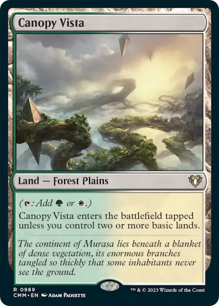 Canopy Vista (989) [CMM] - MTG Single
