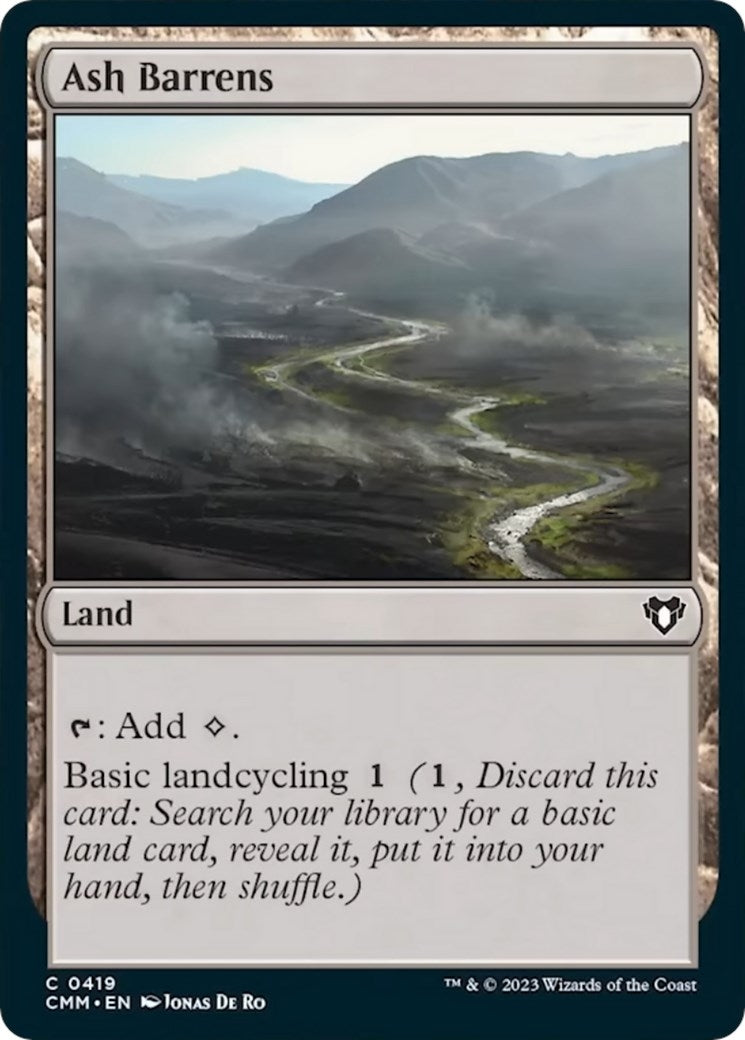 Ash Barrens (419) [CMM] - MTG Single