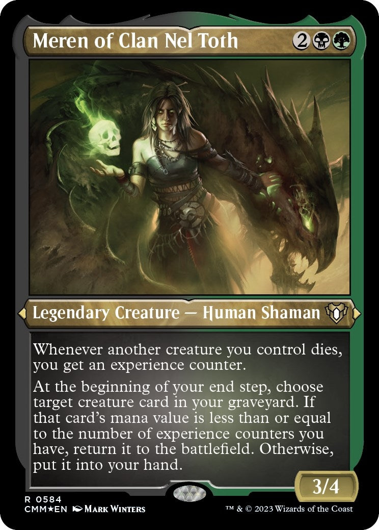 Meren of Clan Nel Toth (Foil Etched) (584) [CMM] - MTG Single