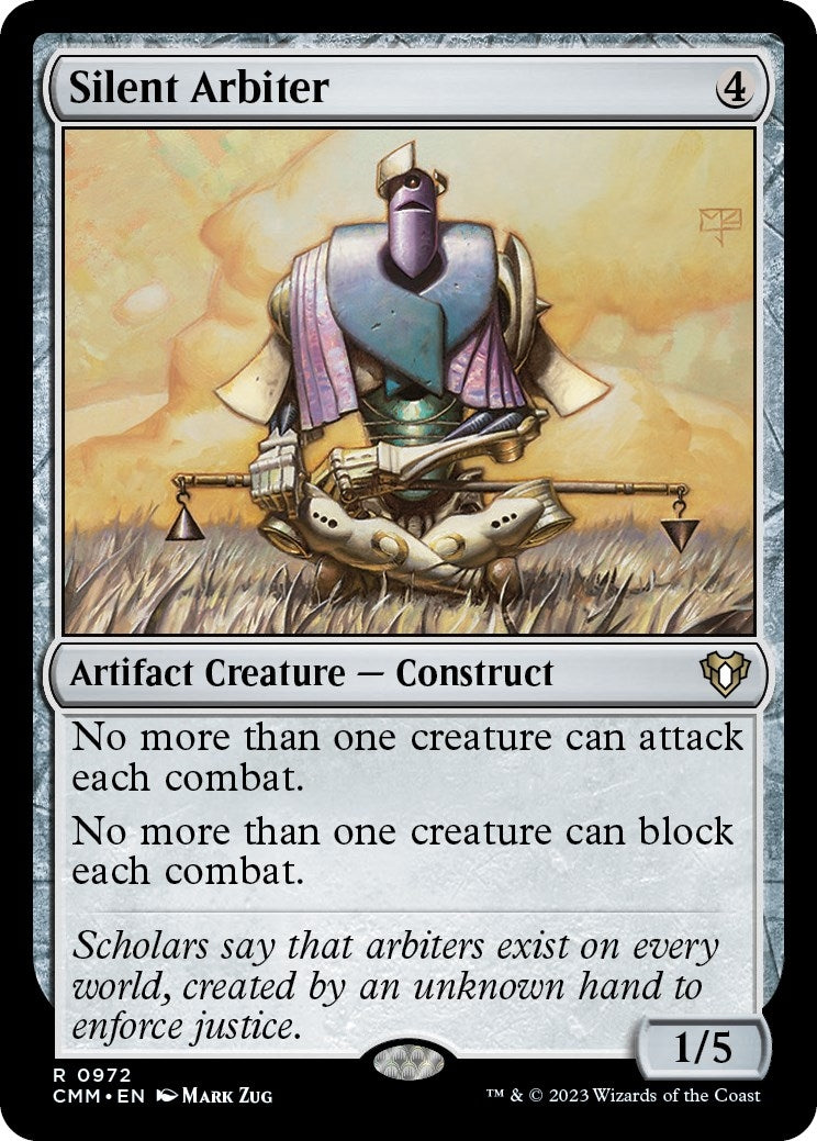 Silent Arbiter (972) [CMM] - MTG Single