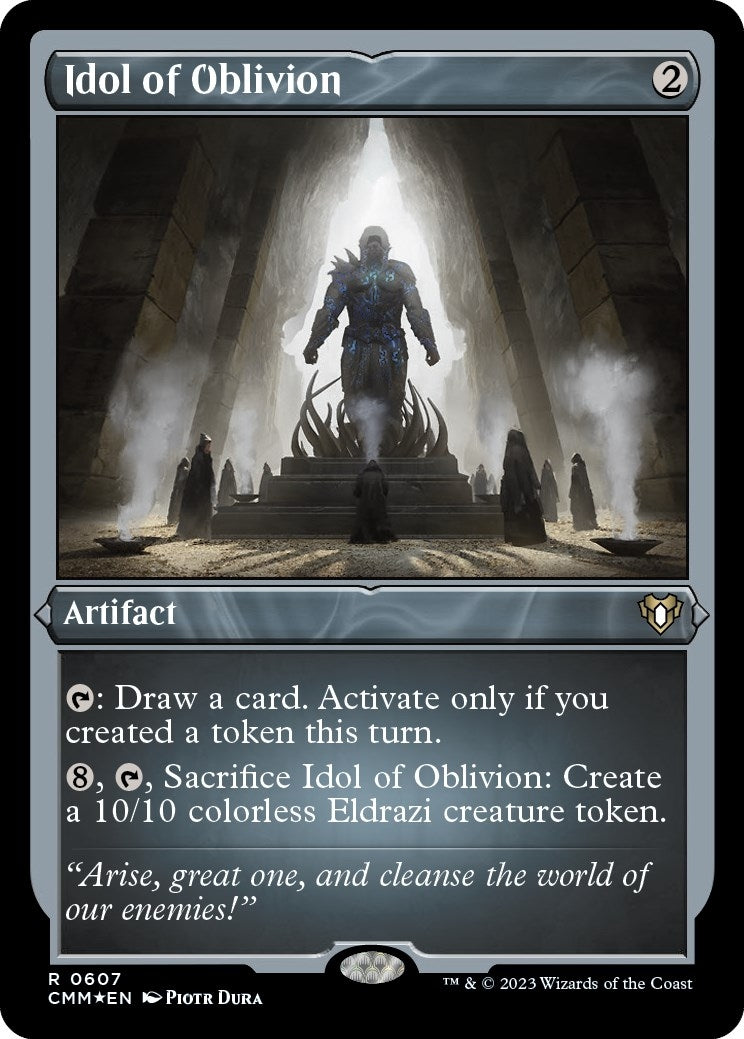 Idol of Oblivion (Foil Etched) (607) [CMM] - MTG Single
