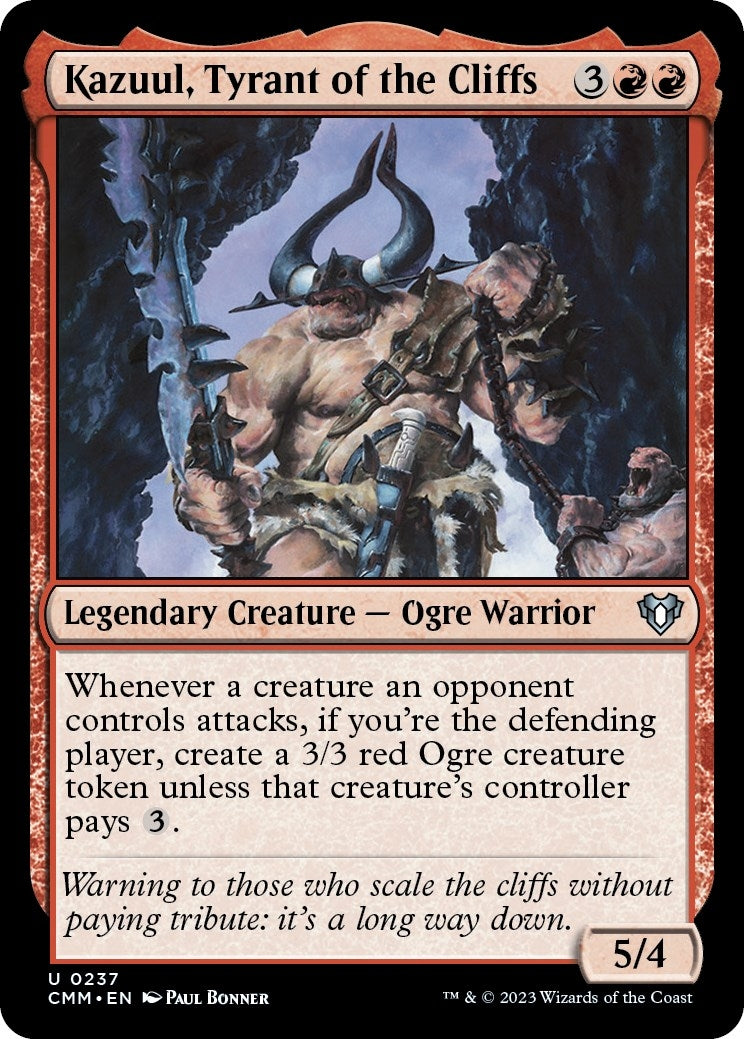 Kazuul Tyrant of the Cliffs (237) [CMM] - MTG Single