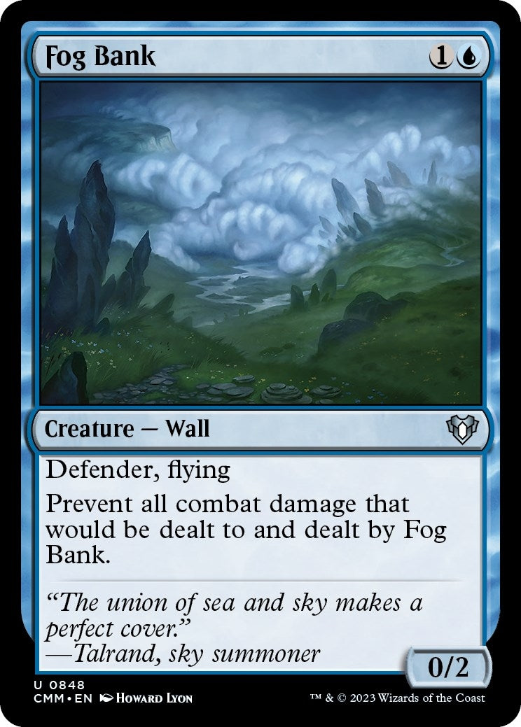 Fog Bank (848) [CMM] - MTG Single