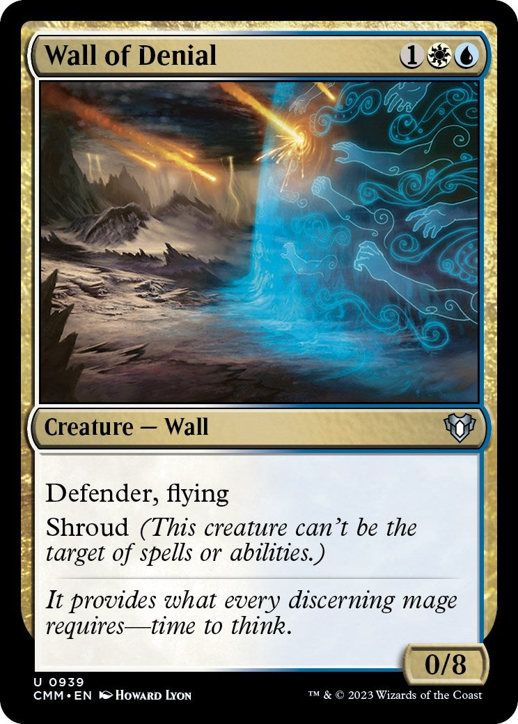 Wall of Denial (939) [CMM] - MTG Single