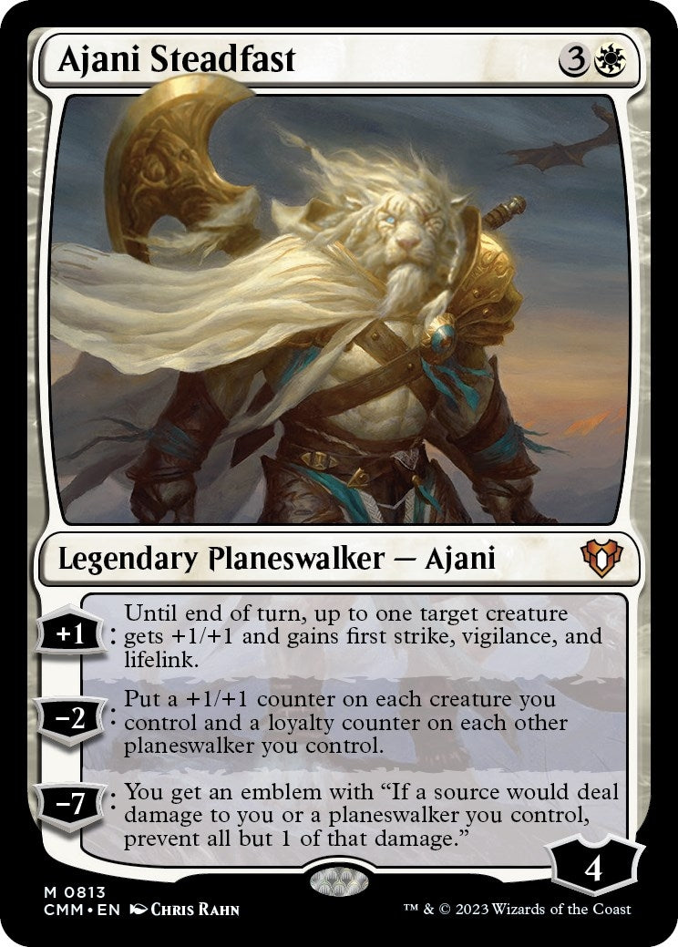 Ajani Steadfast (813) [CMM] - MTG Single