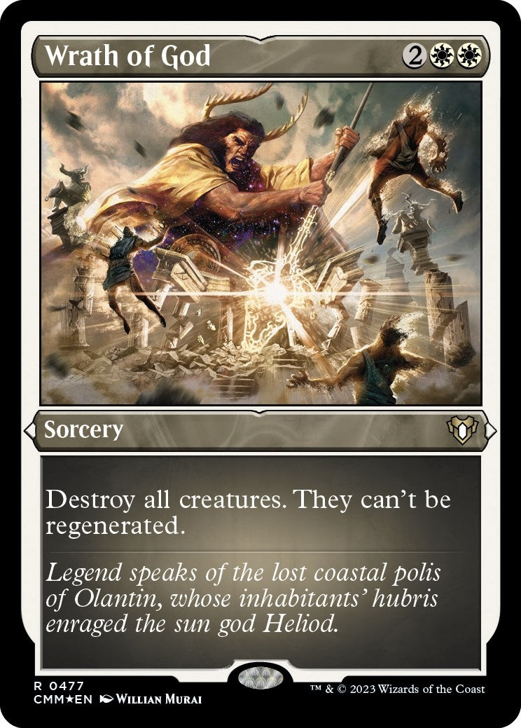 Wrath of God (Foil Etched) (477) [CMM] - MTG Single