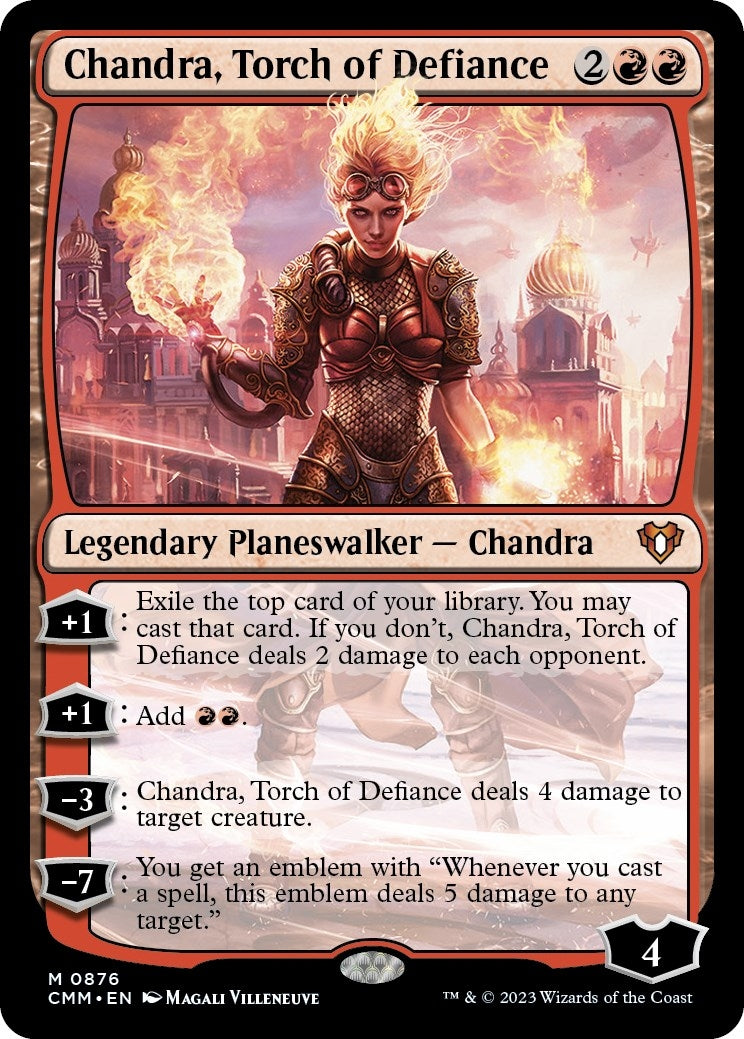 Chandra Torch of Defiance (876) [CMM] - MTG Single