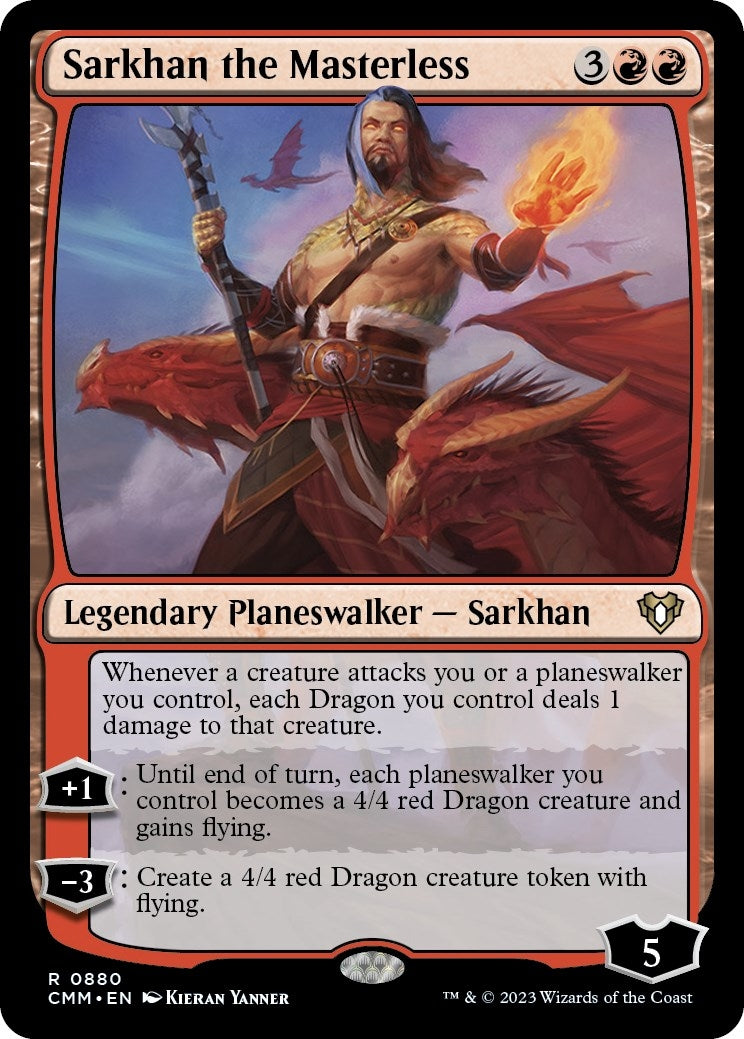 Sarkhan the Masterless (880) [CMM] - MTG Single