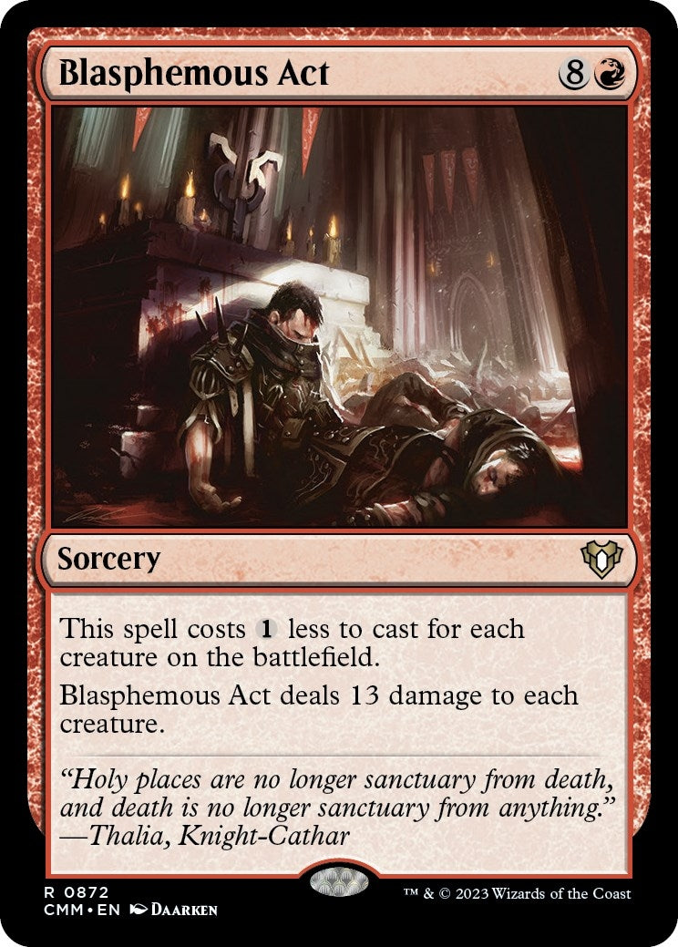 Blasphemous Act (872) [CMM] - MTG Single
