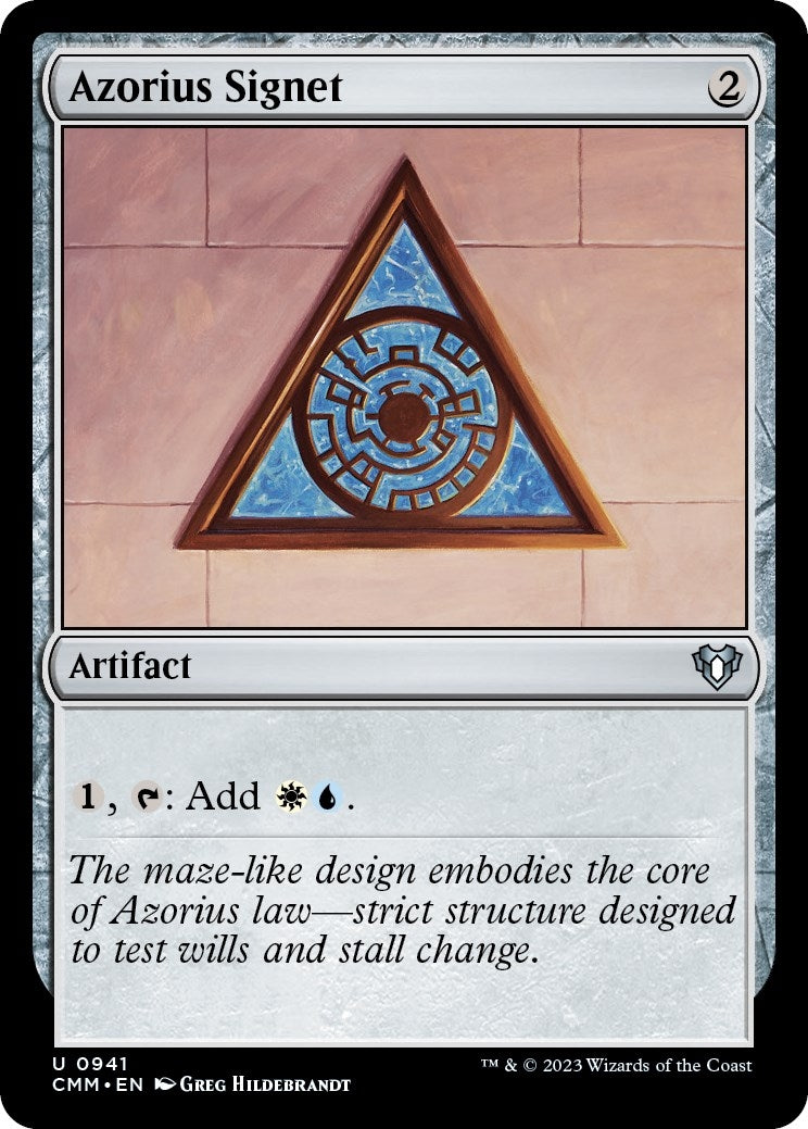 Image for Azorius Signet (941) (Commander Masters) - Magic: The Gathering