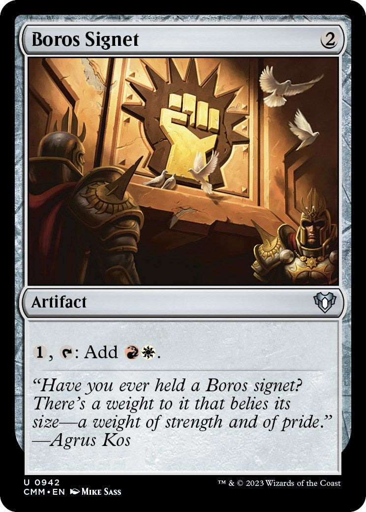 Boros Signet (942) [CMM] - MTG Single