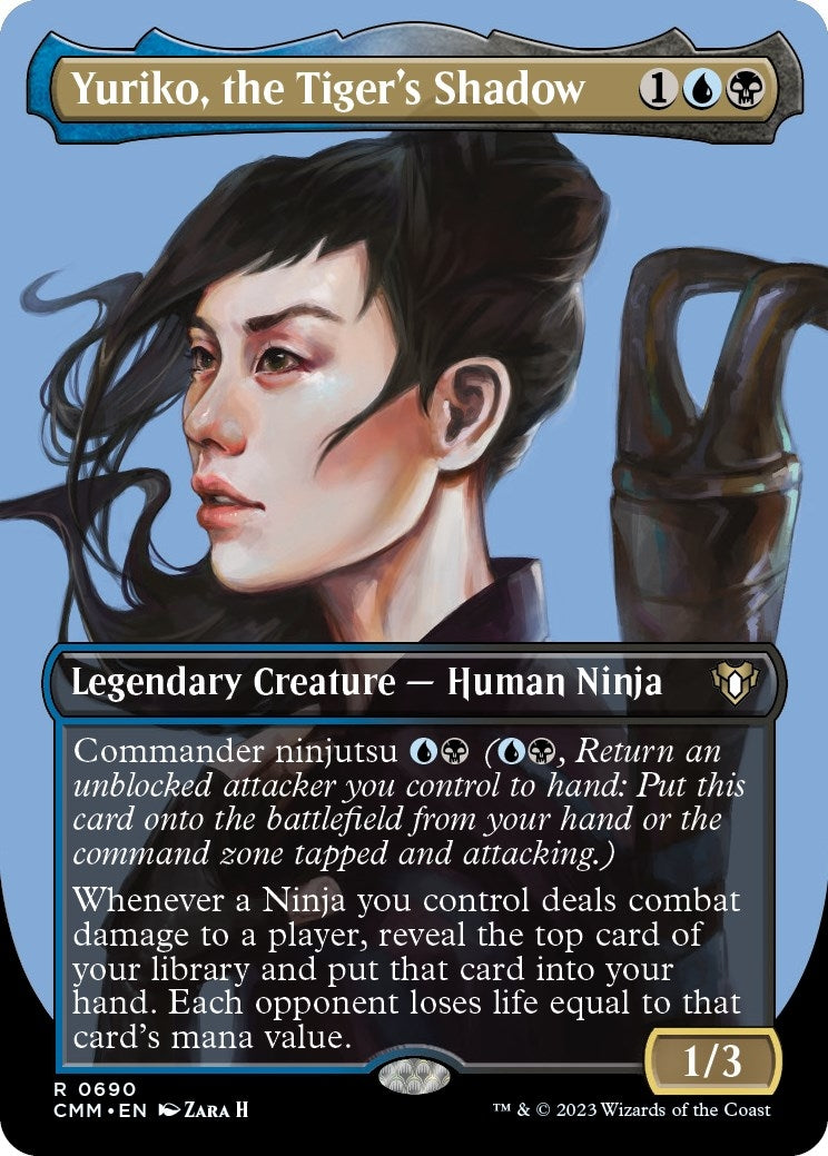 Yuriko the Tiger’s Shadow (Borderless) (690) [CMM] - MTG Single
