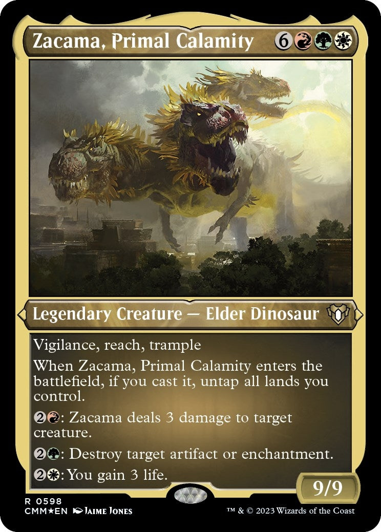 Zacama Primal Calamity (Foil Etched) (598) [CMM] - MTG Single