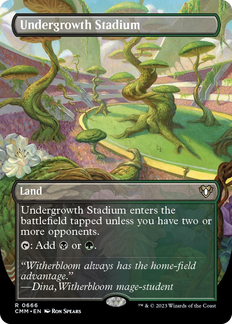 Undergrowth Stadium (Borderless) (666) [CMM] - MTG Single