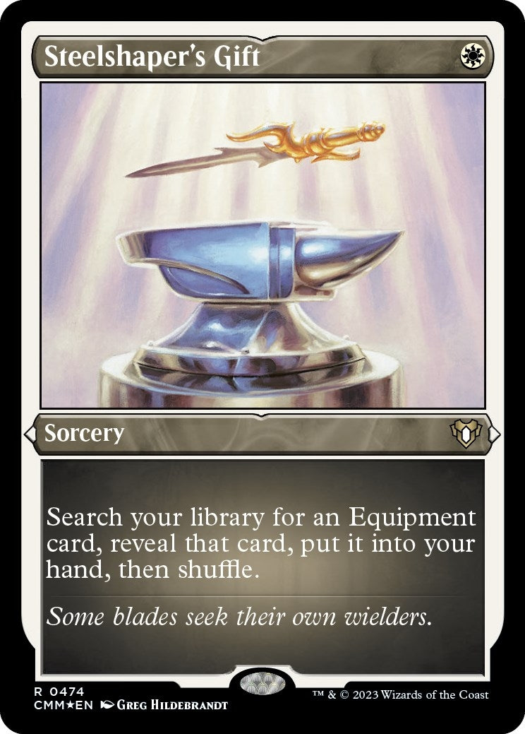 Steelshaper’s Gift (Foil Etched) (474) [CMM] - MTG Single