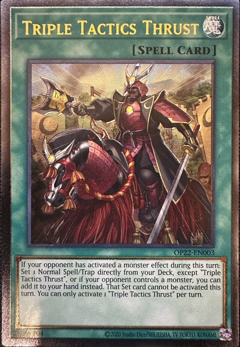 Triple Tactics Thrust (UTR) (22003) (OP22) - YuGiOh Single
