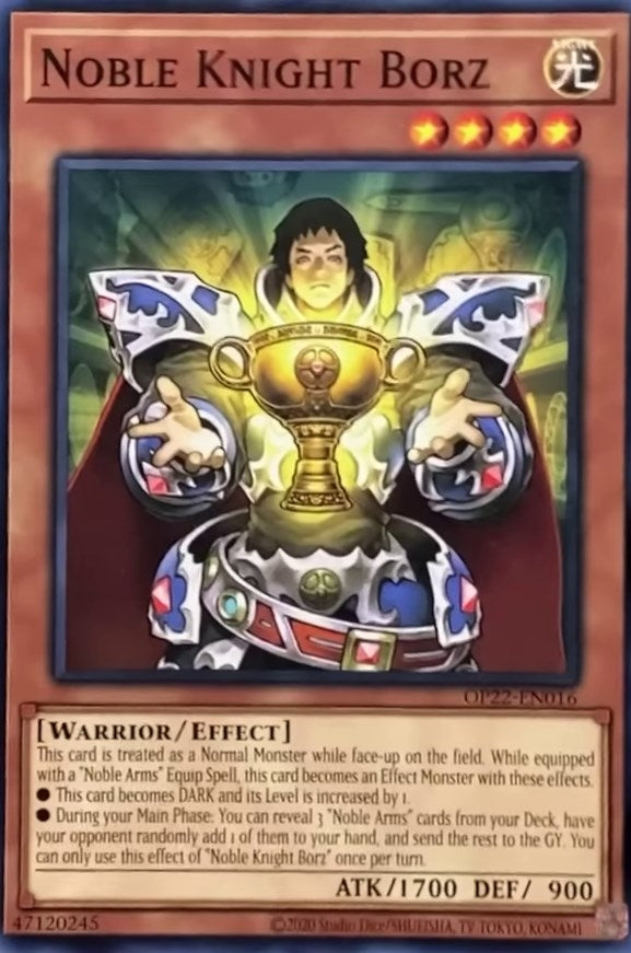Noble Knight Borz (22016) (OP22) - YuGiOh Single