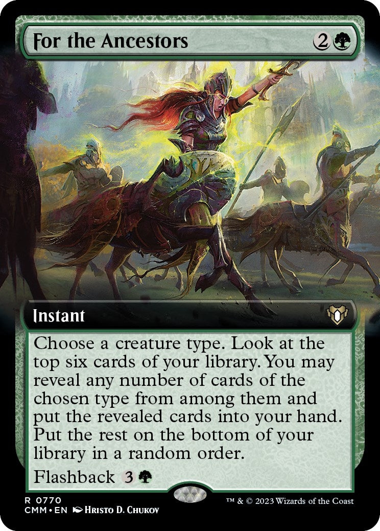 For the Ancestors (Extended Art) (770) [CMM] - MTG Single