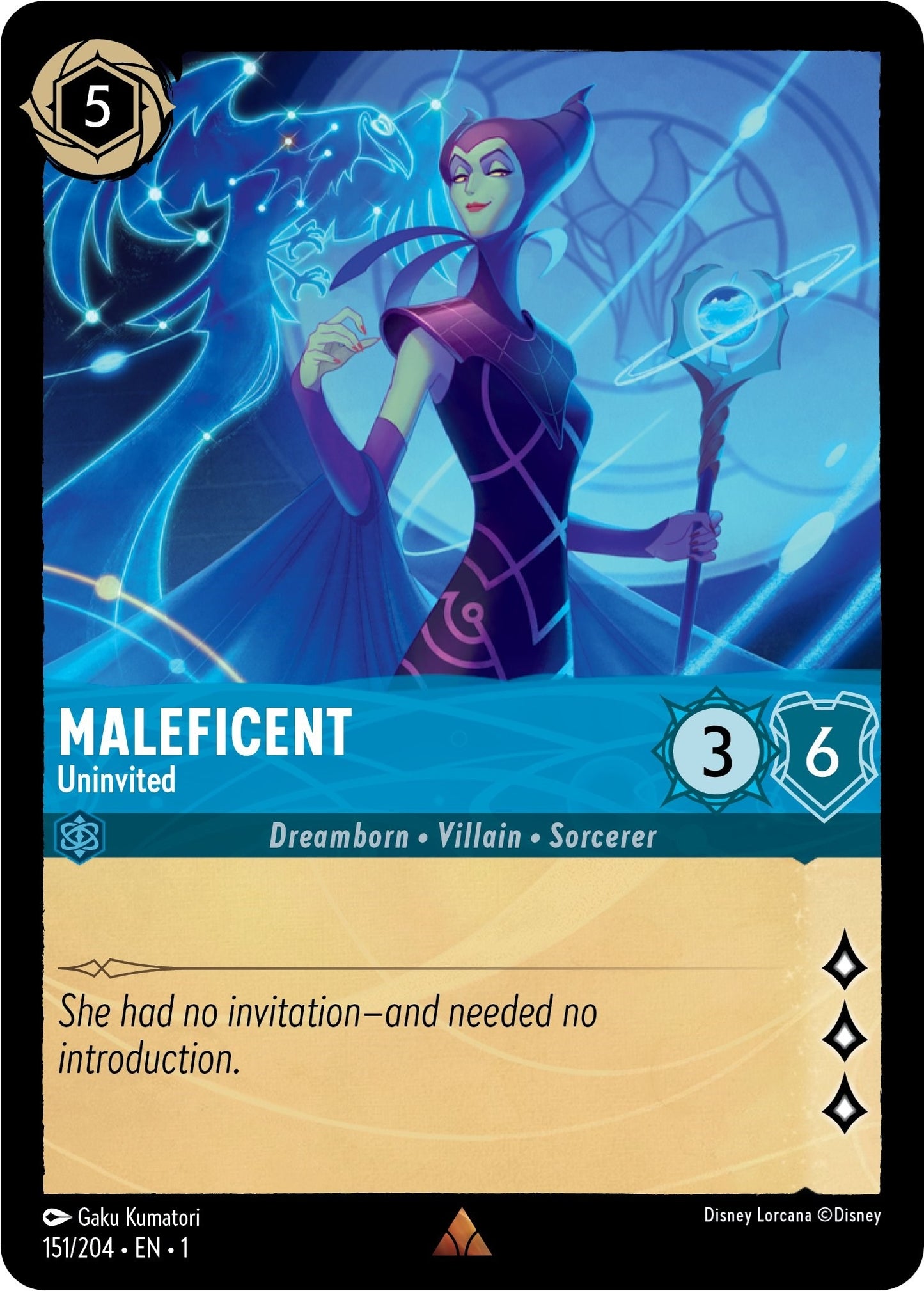 Maleficent - Uninvited (151) (1) - Disney Lorcana Single
