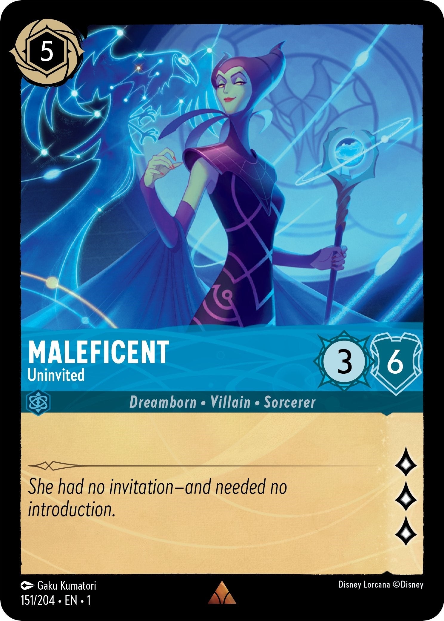 Maleficent - Uninvited (151) (1) - Disney Lorcana Single