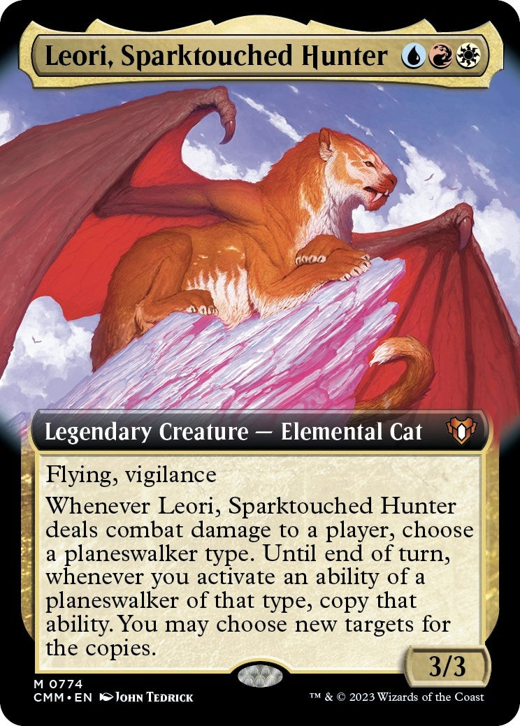 Leori Sparktouched Hunter (Extended Art) (774) [CMM] - MTG Single