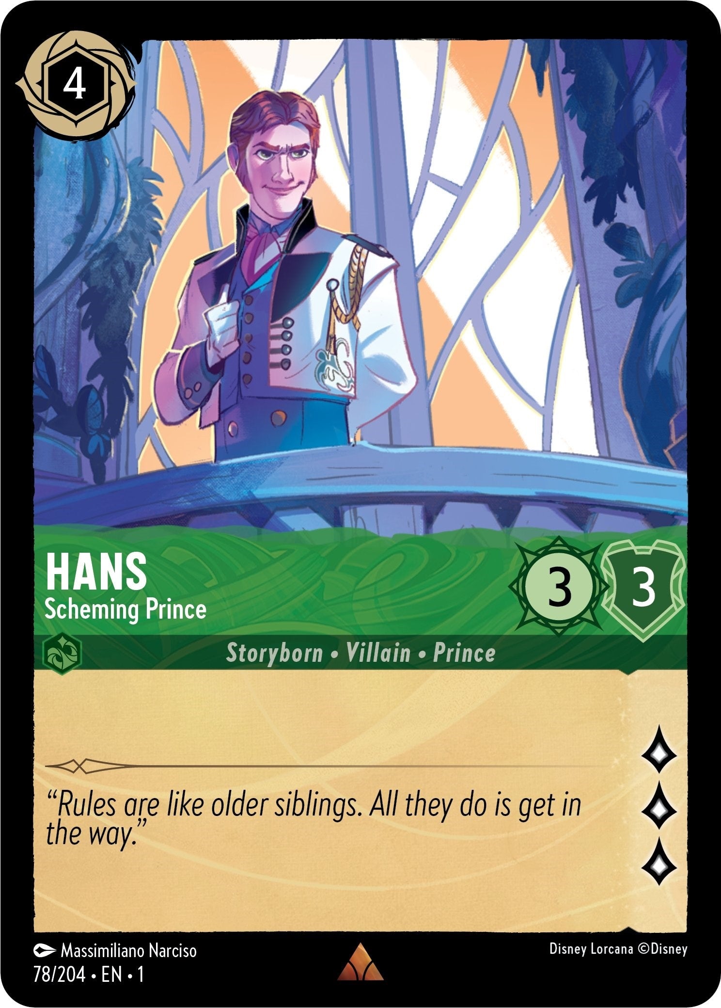 Hans - Scheming Prince (78) (1) - Disney Lorcana Single