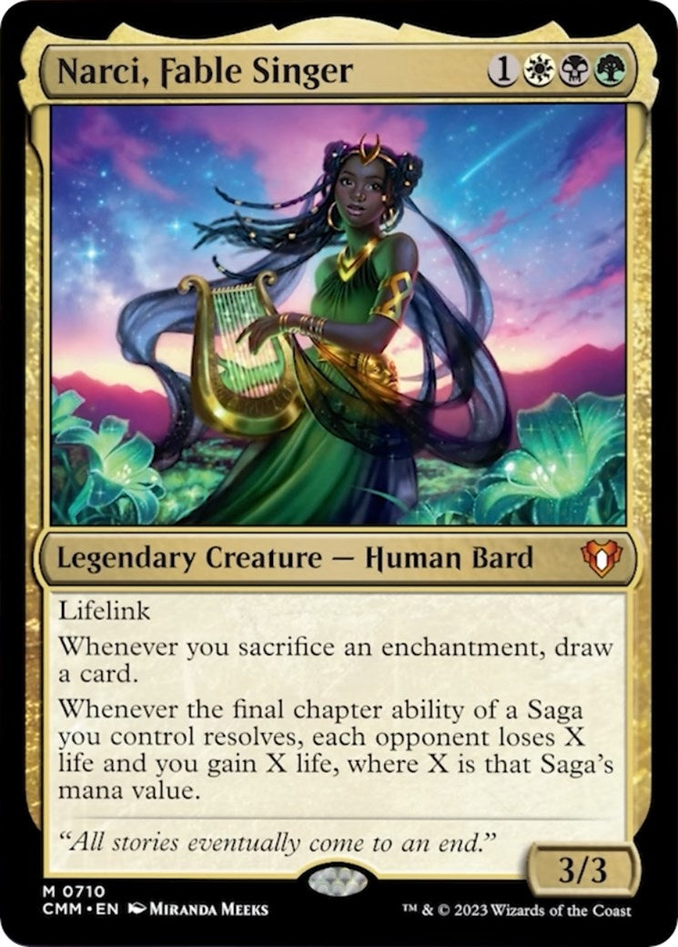 Narci Fable Singer (710) [CMM] - MTG Single