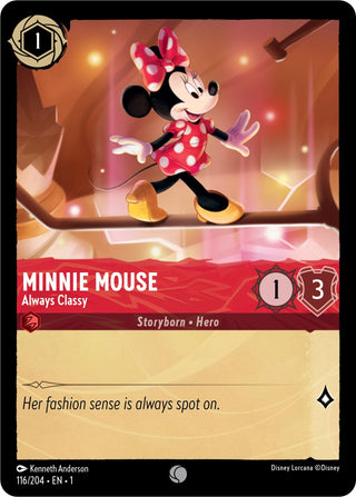 Minnie Mouse - Always Classy (116) (1) - Disney Lorcana Single
