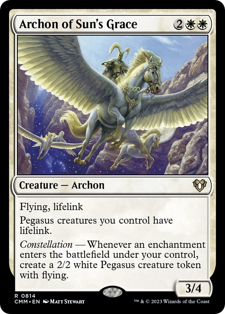 Archon of Sun’s Grace (814) [CMM] - MTG Single
