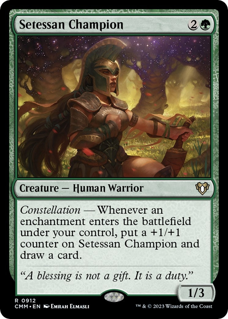 Setessan Champion (912) [CMM] - MTG Single