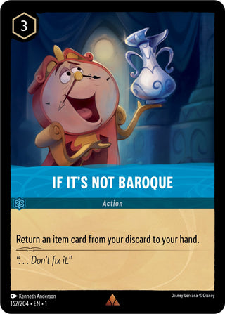 If It’s Not Baroque (162) (1) - Disney Lorcana Single