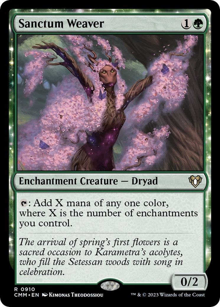 Sanctum Weaver (910) [CMM] - MTG Single