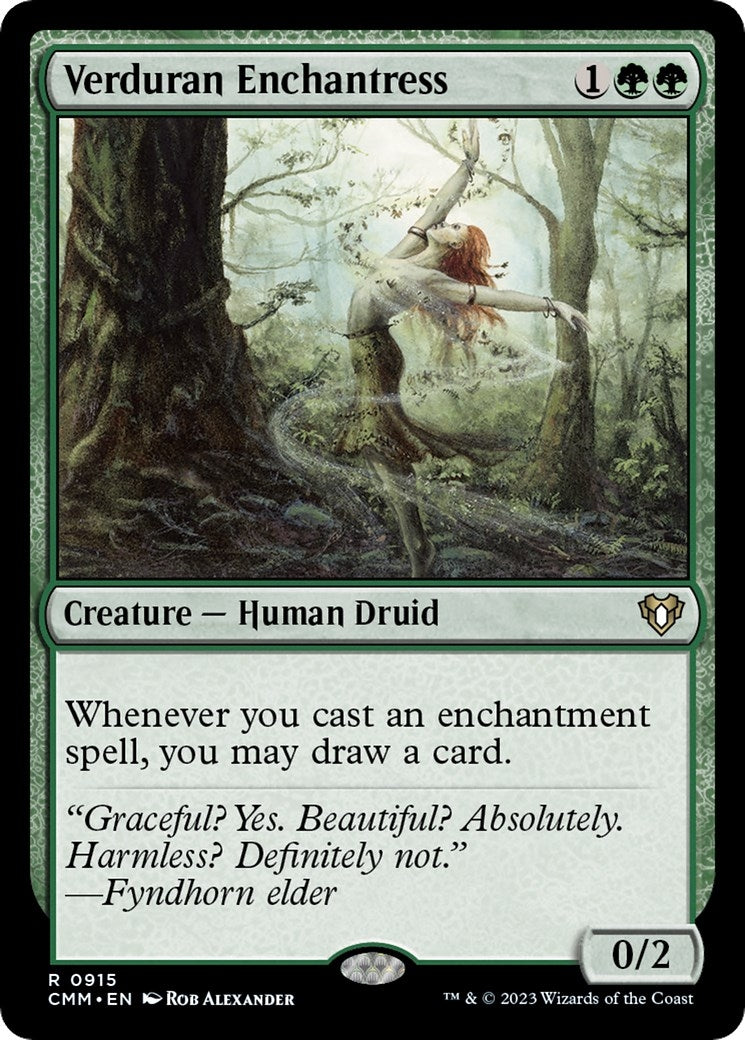 Verduran Enchantress (915) [CMM] - MTG Single