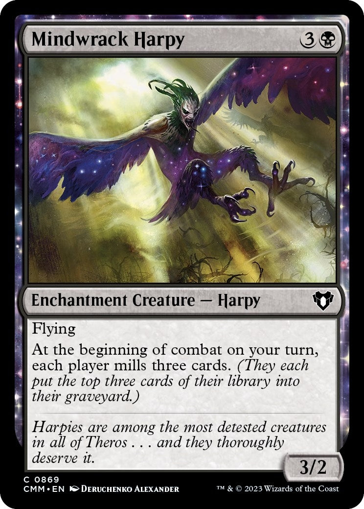 Mindwrack Harpy (869) [CMM] - MTG Single