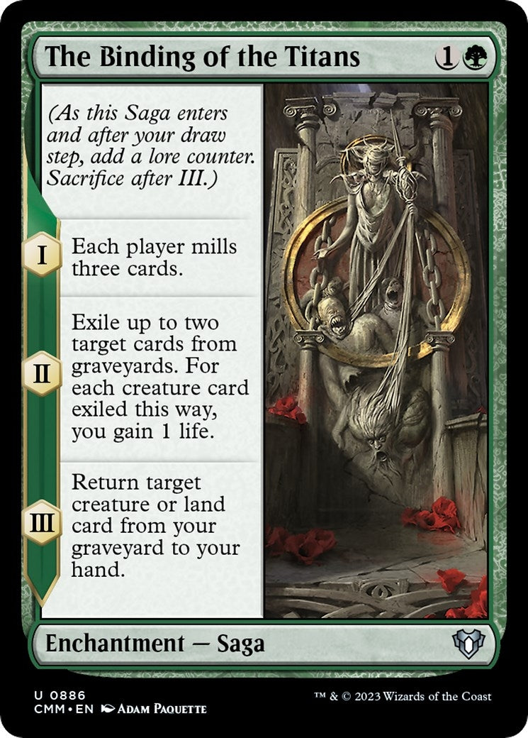 The Binding of the Titans (886) [CMM] - MTG Single