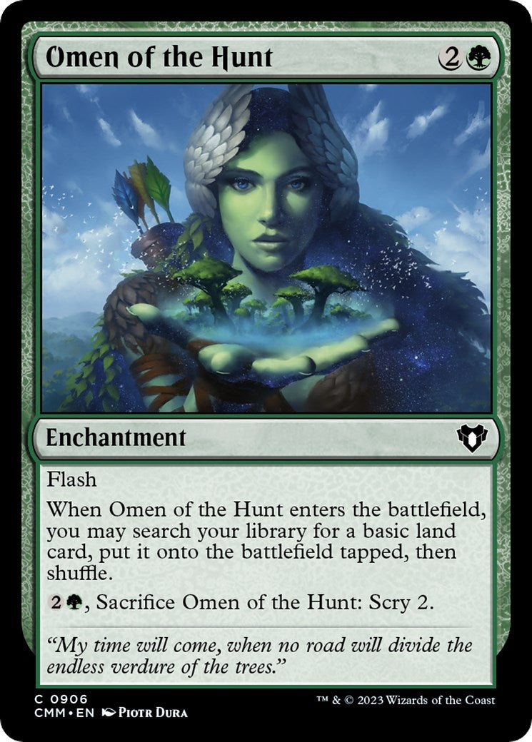 Omen of the Hunt (906) [CMM] - MTG Single